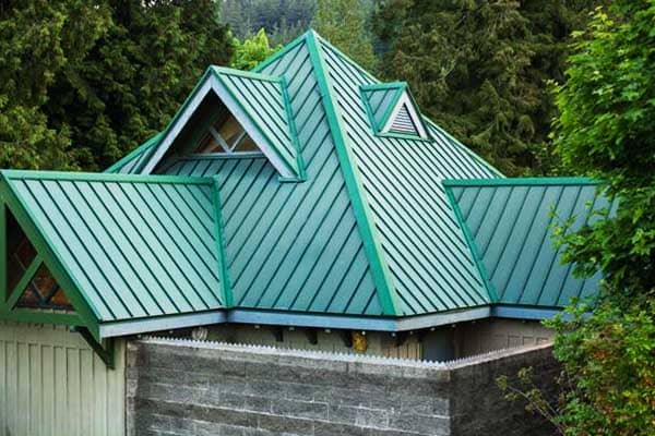 Permohonan lembaran bumbung aluminium warna hijau